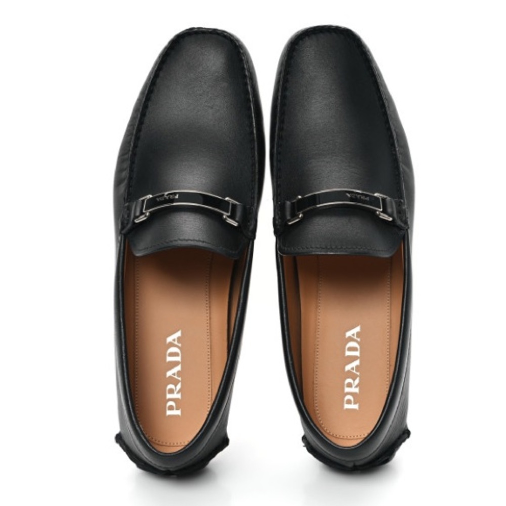 Prada Men’s Leather Driving Loafers